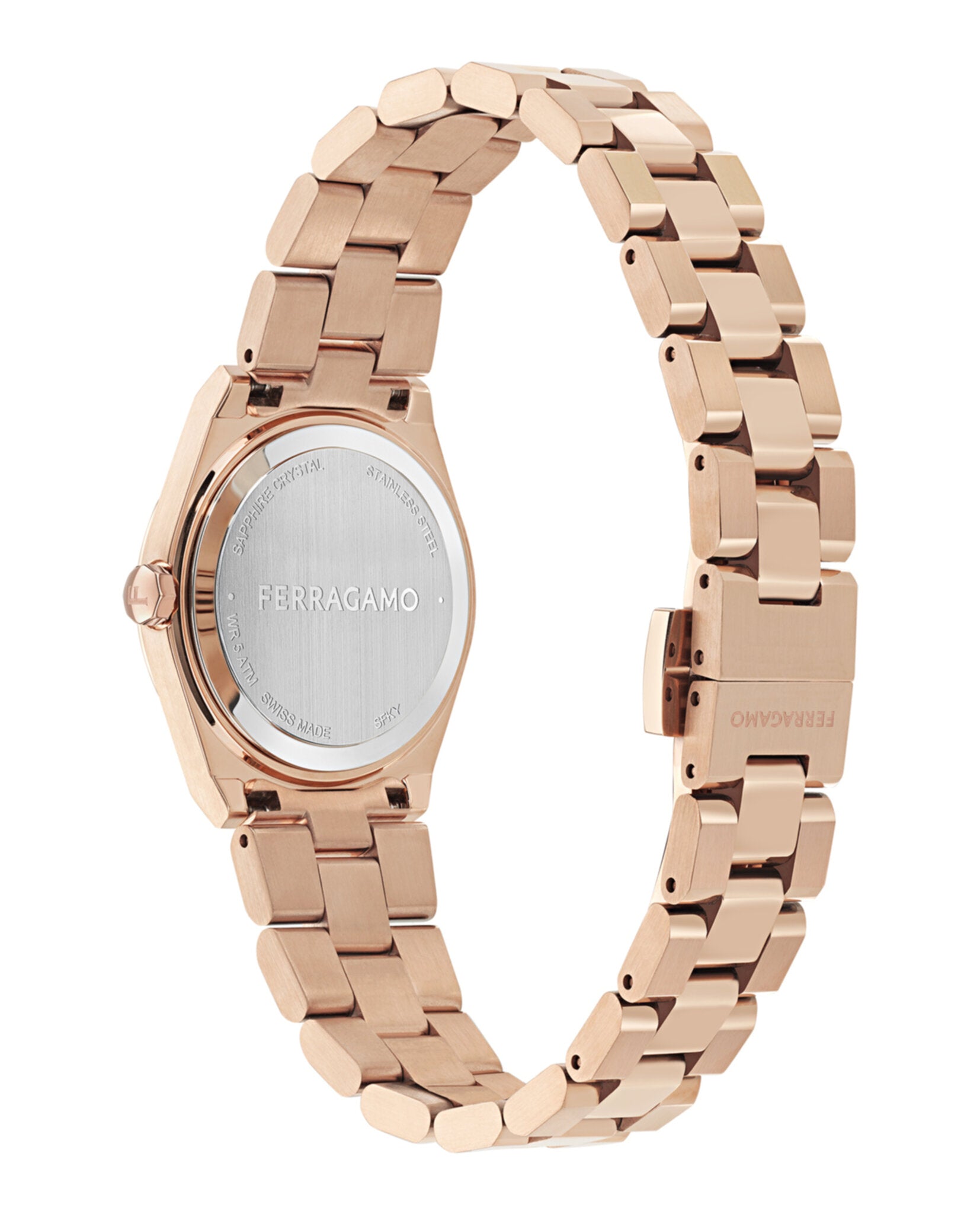 Ferragamo Ferragamo Womens  Rosegold 28mm Bracelet Fashion Watch