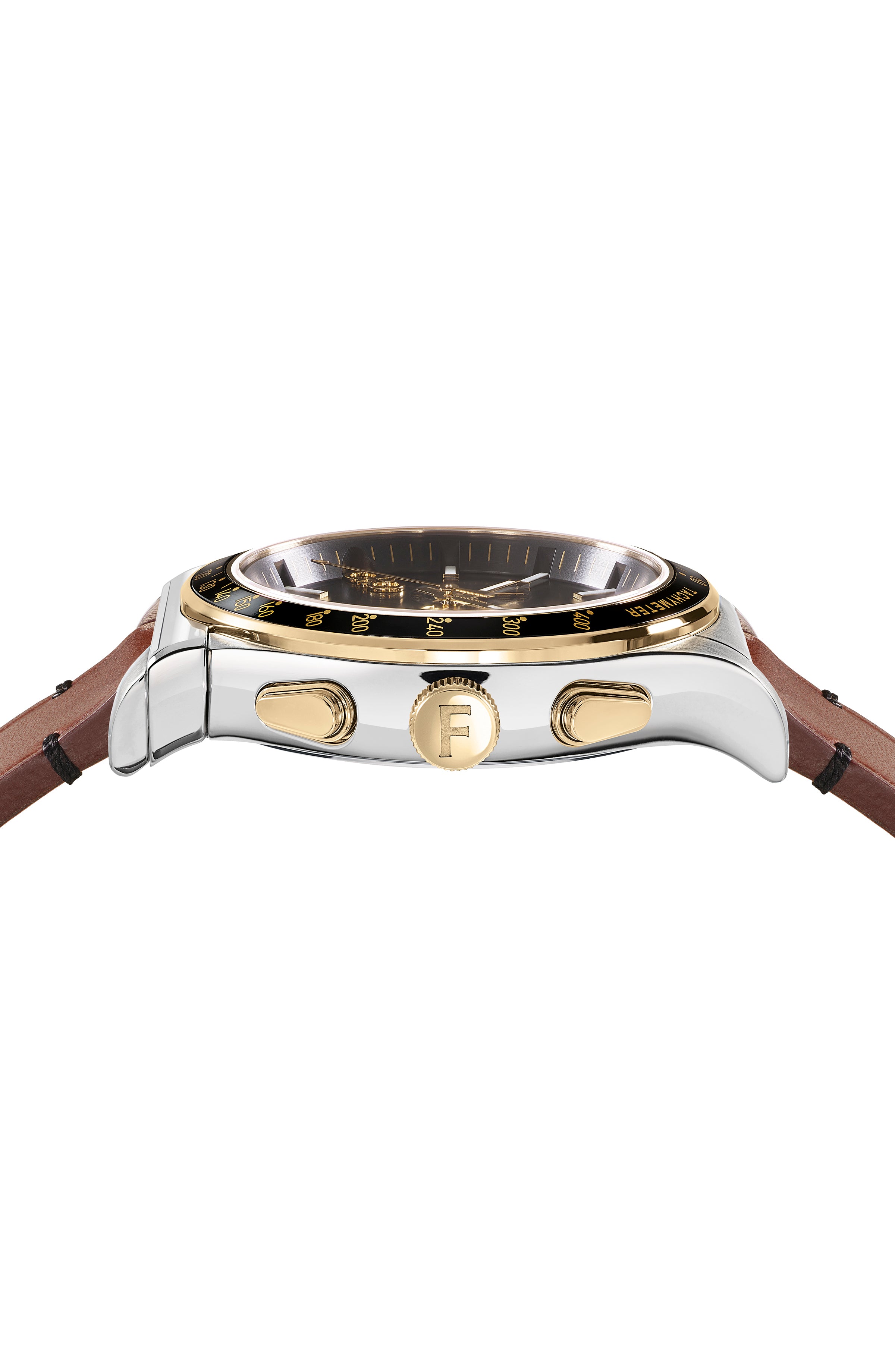 Ferragamo Ferragamo Mens  Stainless Steel 42mm Strap Fashion Watch
