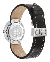 Ferragamo Womens Ferragamo Chic Stainless Steel 32mm Strap Fashion Watch