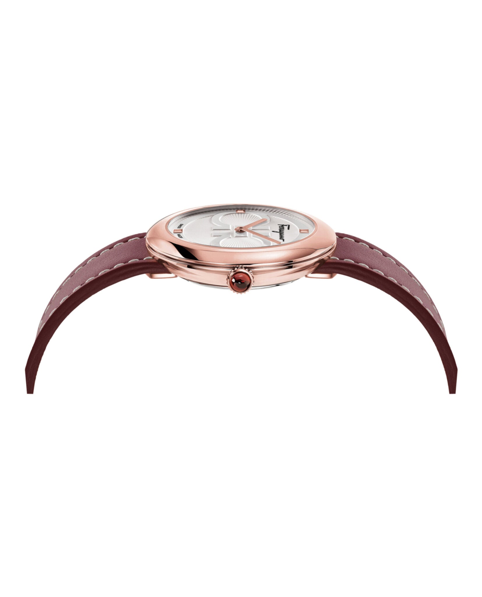 Ferragamo Womens Ferragamo Chic Rose Gold 32mm Strap Fashion Watch