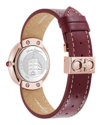 Ferragamo Womens Ferragamo Chic Rose Gold 32mm Strap Fashion Watch