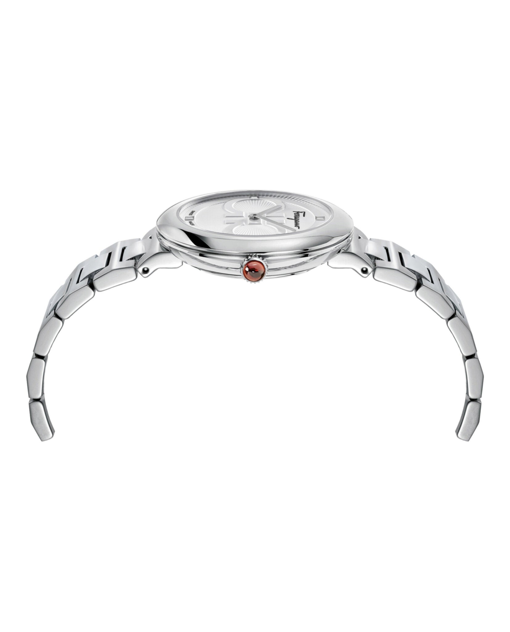 Ferragamo Womens Ferragamo Chic Stainless Steel 32mm Bracelet Fashion Watch