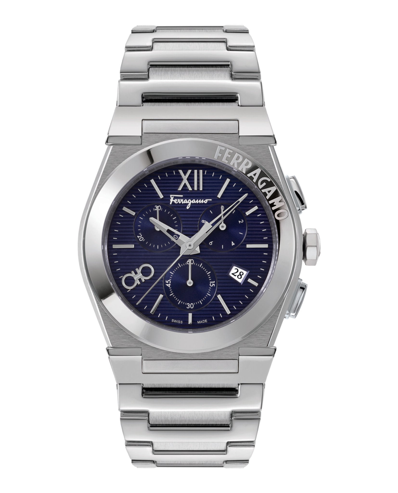 Ferragamo Ferragamo Mens  Stainless Steel 42mm Bracelet Fashion Watch