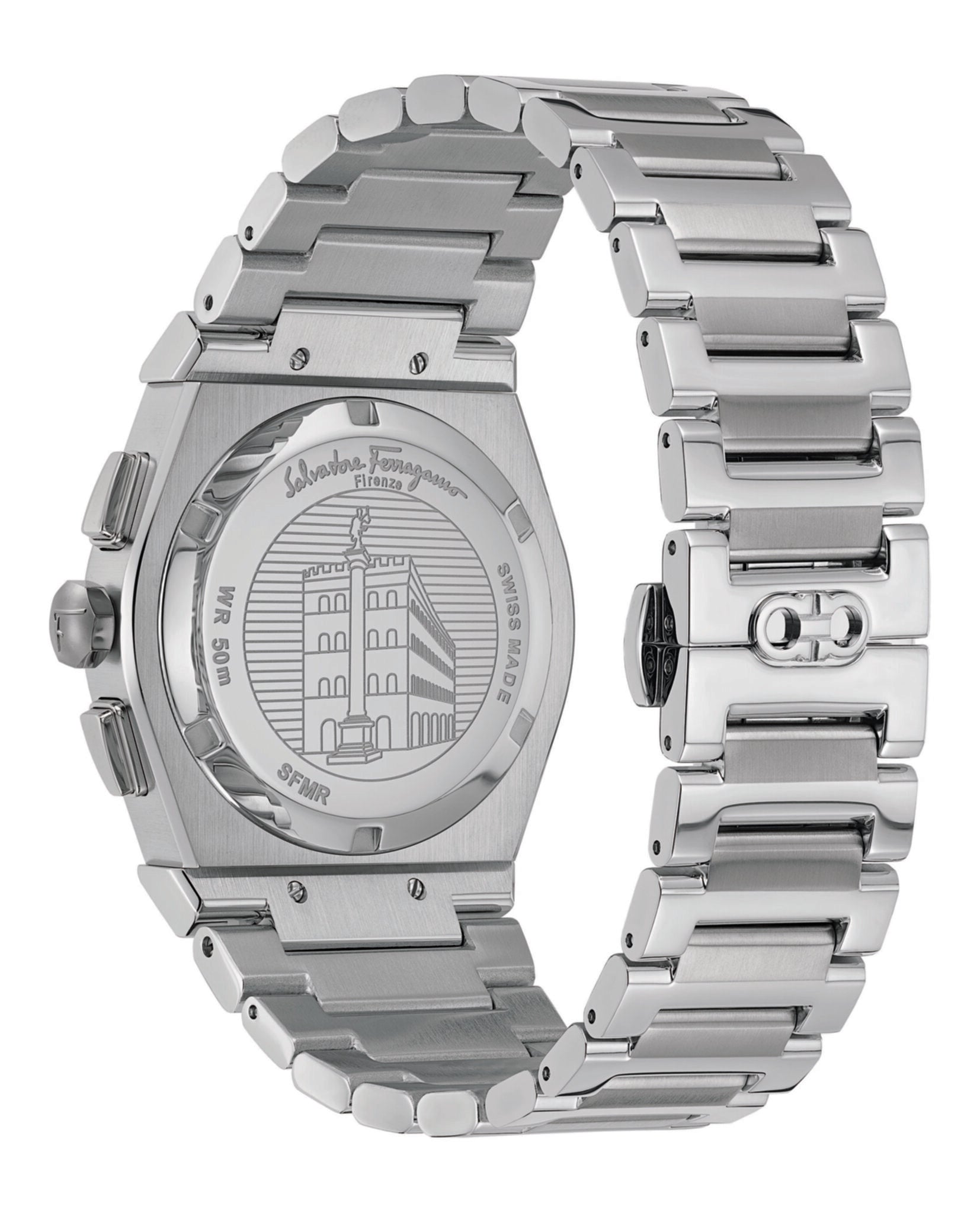 Ferragamo Ferragamo Mens  Stainless Steel 42mm Bracelet Fashion Watch