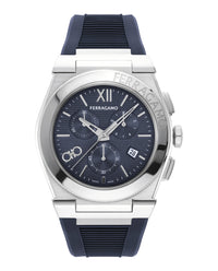 Ferragamo Mens Stainless Steel 42mm Strap Fashion Watch