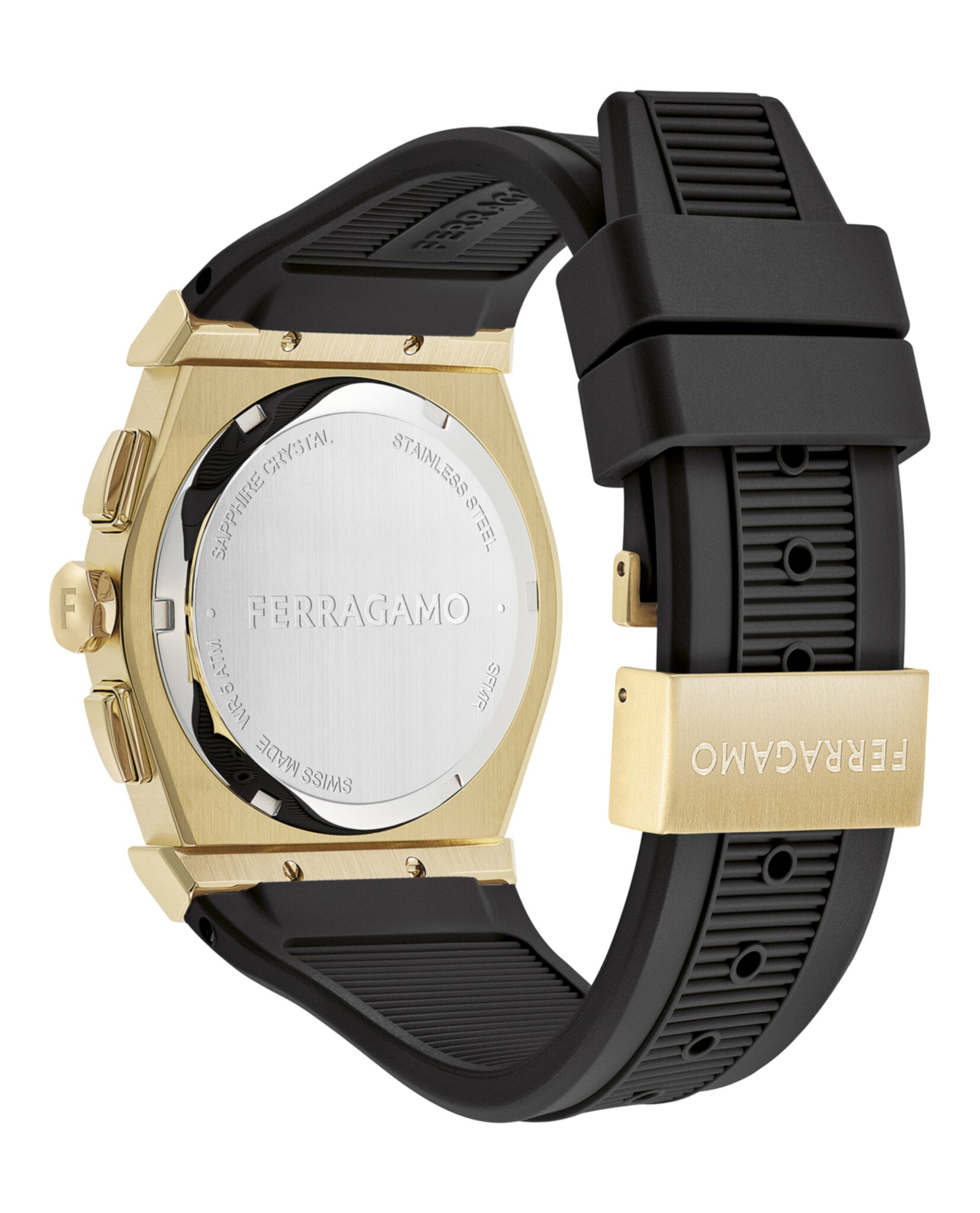 Ferragamo Mens Vega 42mm Strap Fashion Watch