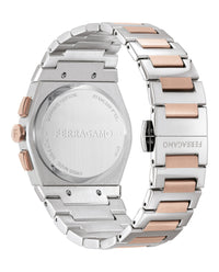 Ferragamo Ferragamo Mens  Two Tone 42mm Bracelet Fashion Watch
