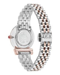 Ferragamo Womens Gancini Two Tone 28mm Bracelet Fashion Watch