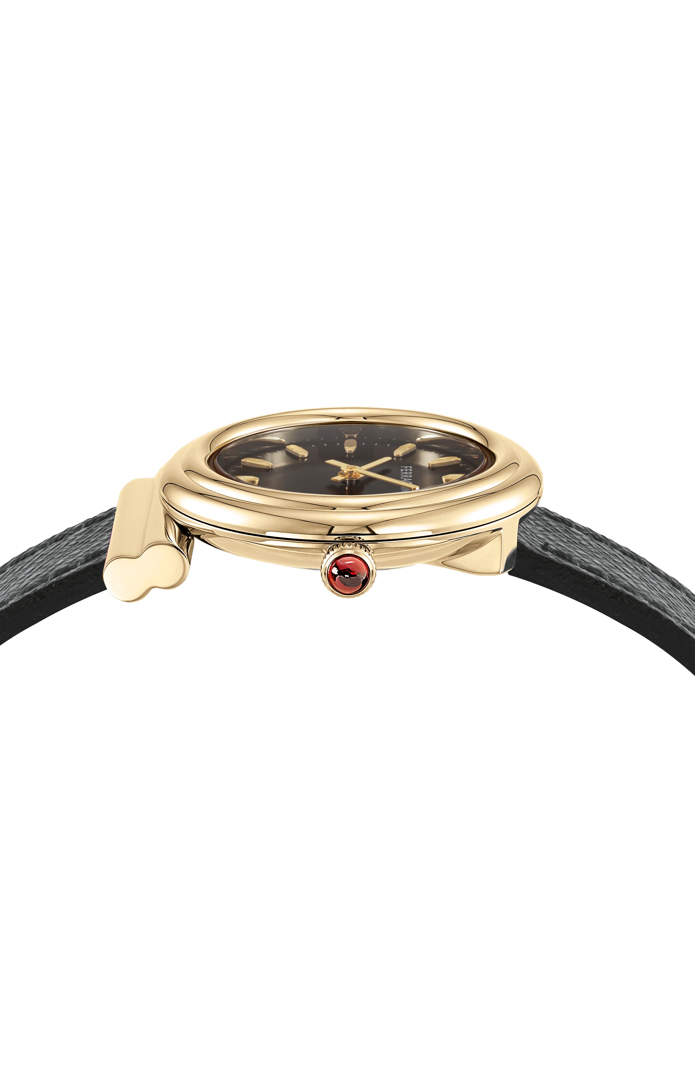 Ferragamo Womens Gancini Gold 28mm Strap Fashion Watch