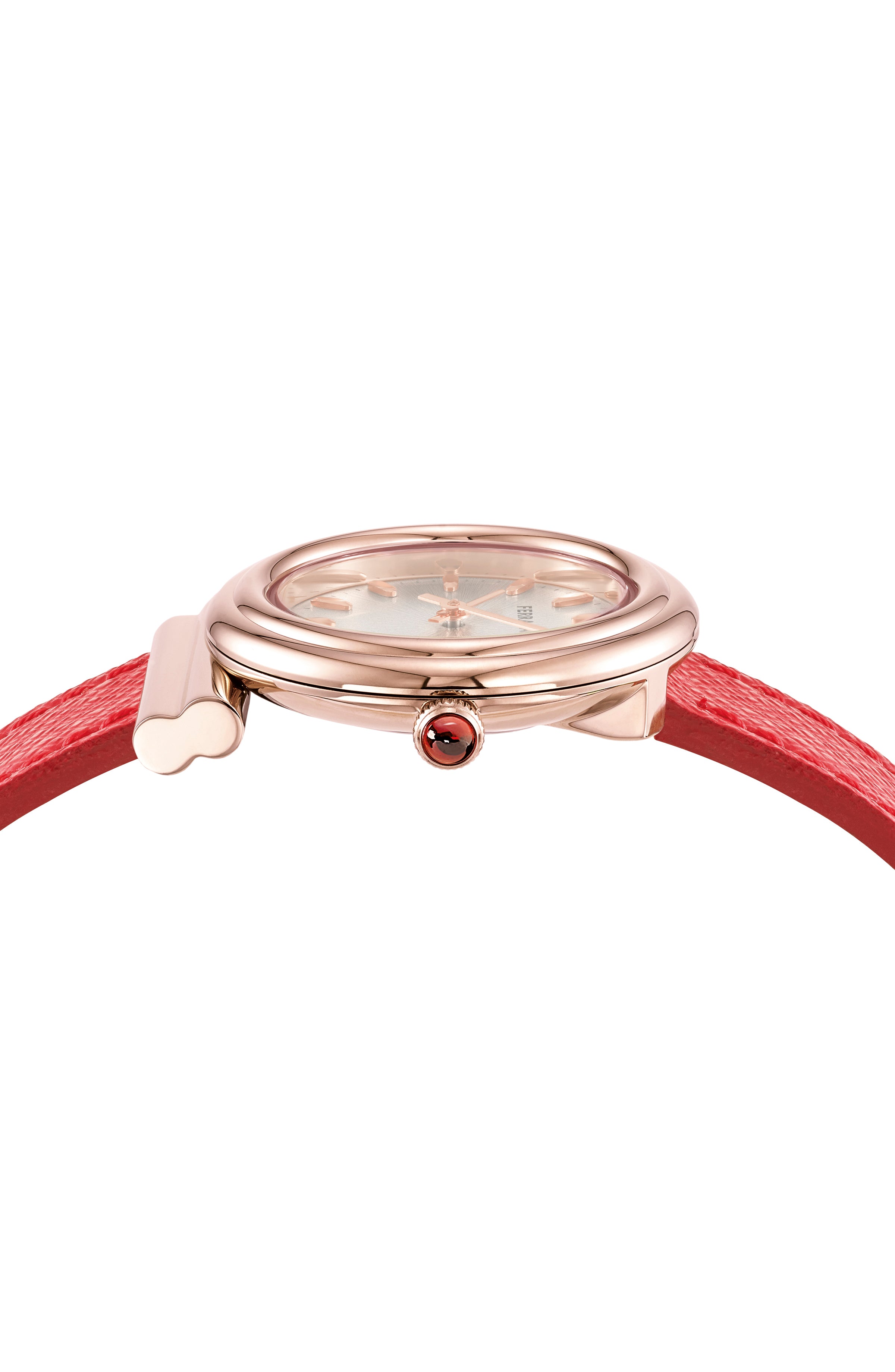 Ferragamo Womens Rosegold 28mm Strap Fashion Watch