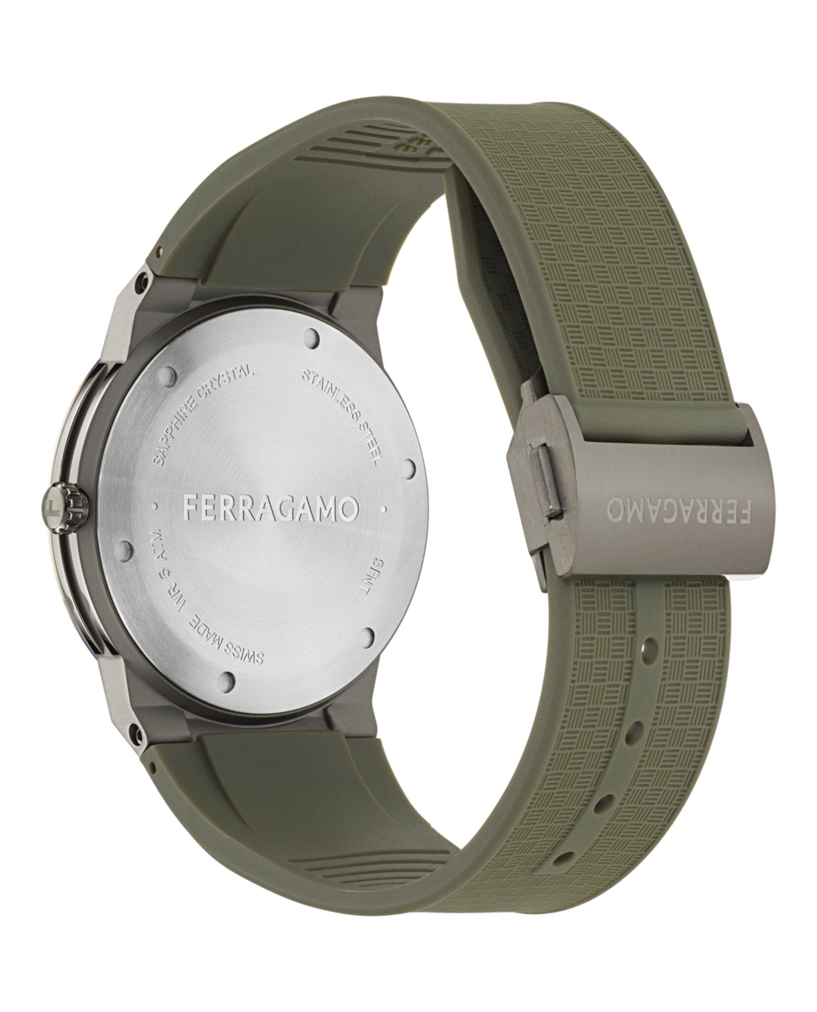 Ferragamo Ferragamo Mens  Gun 41mm Strap Fashion Watch