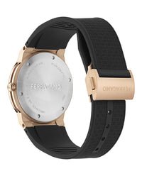 Ferragamo Ferragamo Mens  Rosegold 41mm Strap Fashion Watch