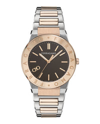 Ferragamo Ferragamo Mens  Two Tone 41mm Bracelet Fashion Watch