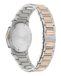 Ferragamo Ferragamo Mens  Two Tone 41mm Bracelet Fashion Watch