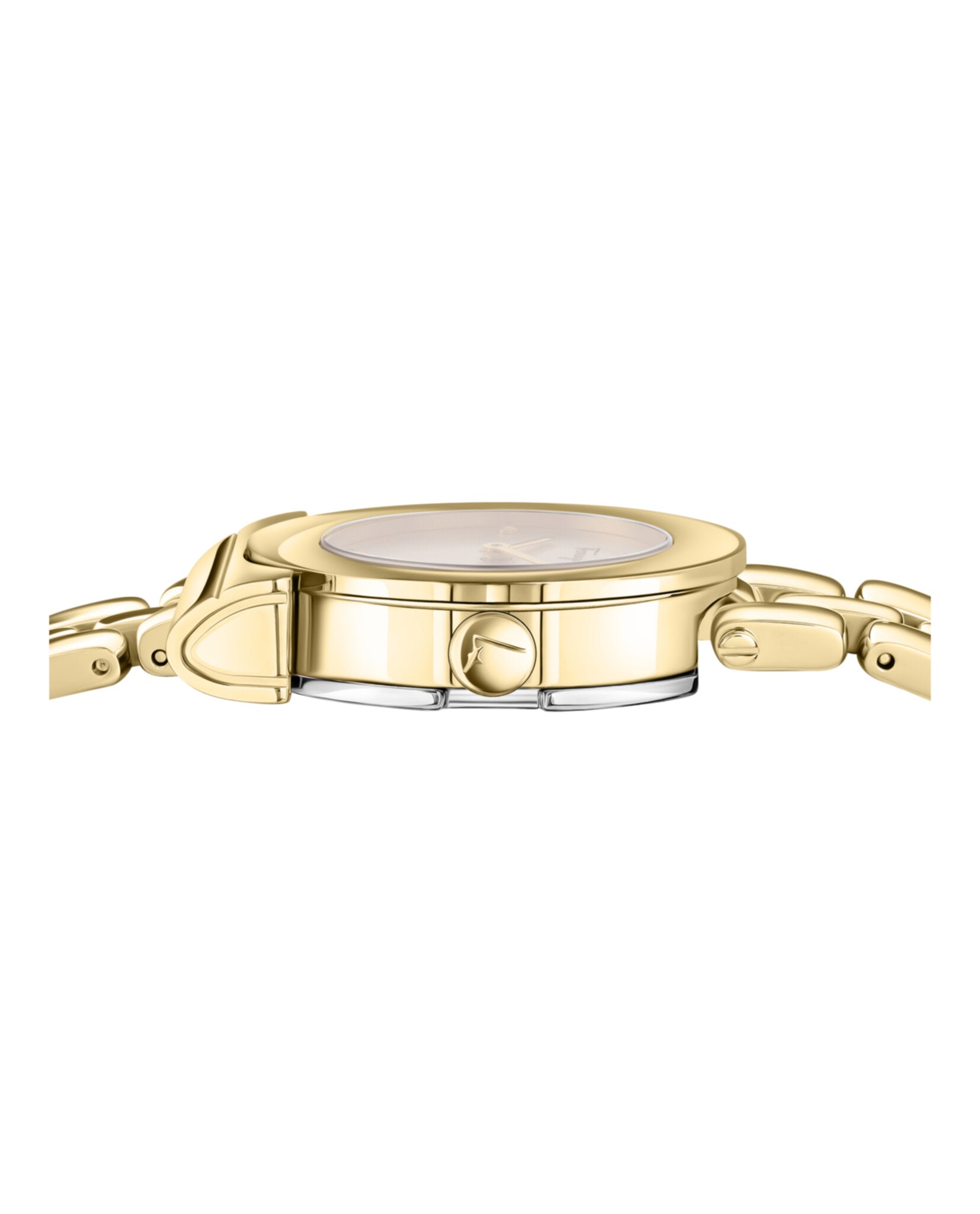 Ferragamo Womens Gold 27mm Bracelet Fashion Watch