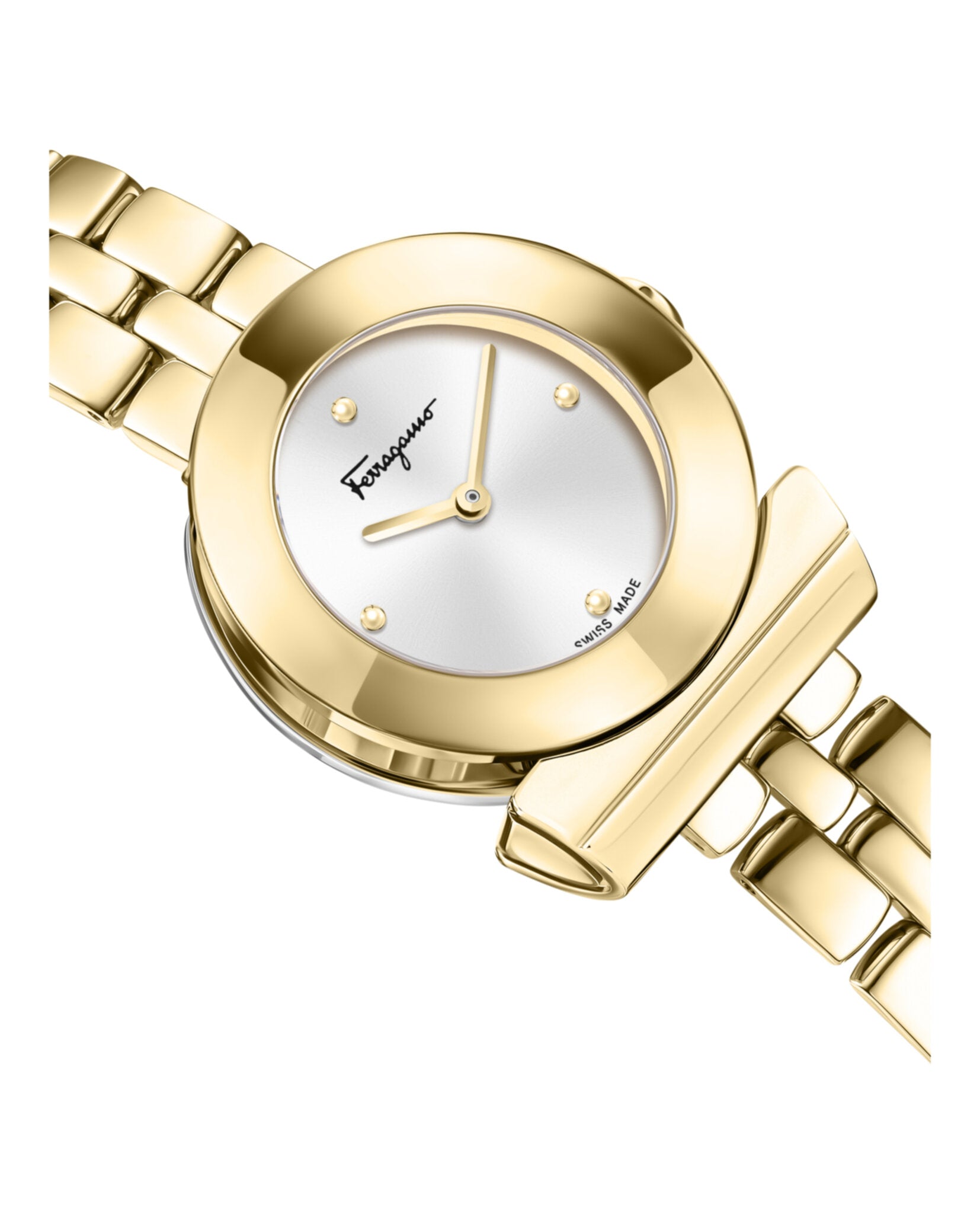 Ferragamo Womens Gold 27mm Bracelet Fashion Watch