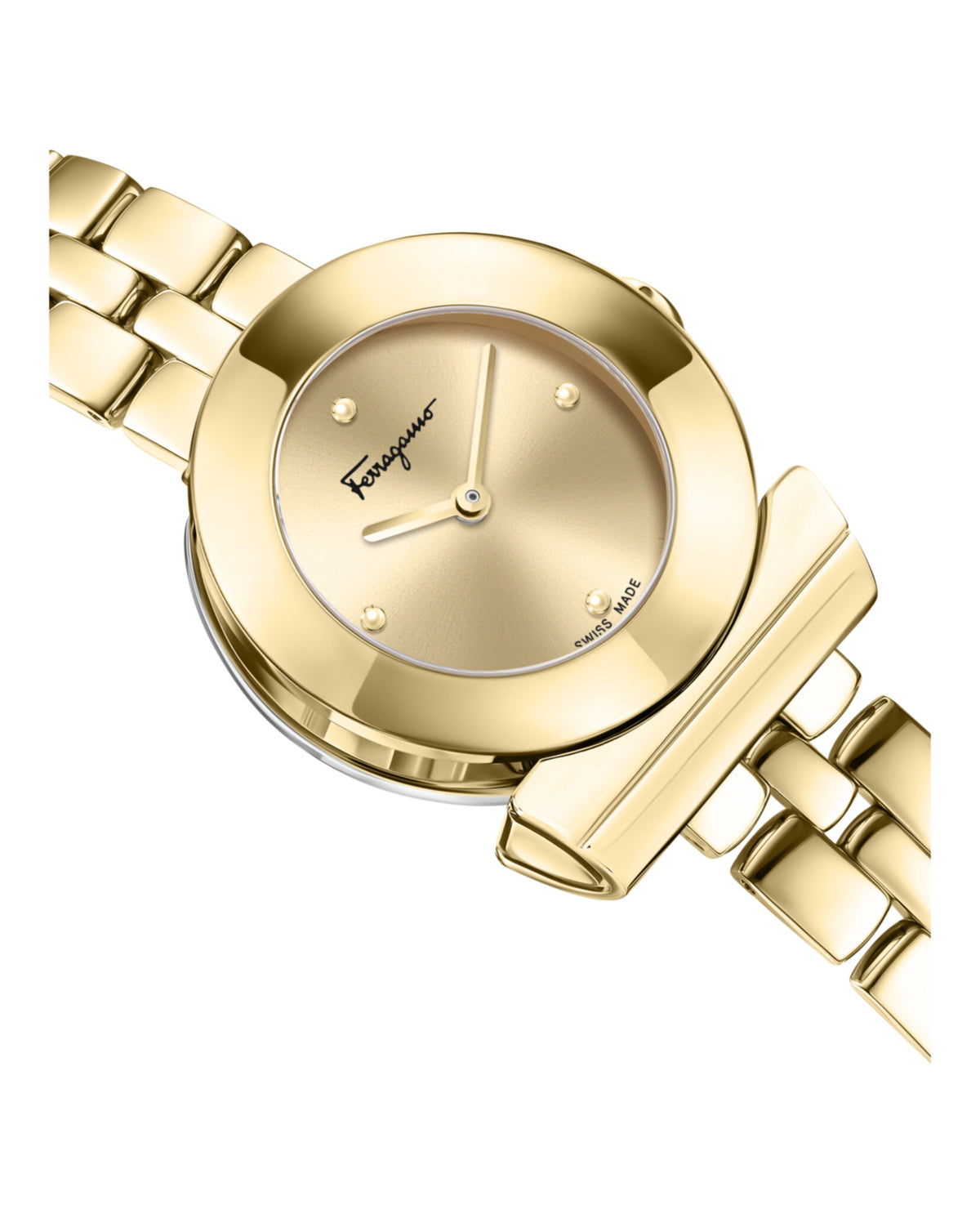 Ferragamo Ferragamo Womens  Gold 27mm Bracelet Fashion Watch