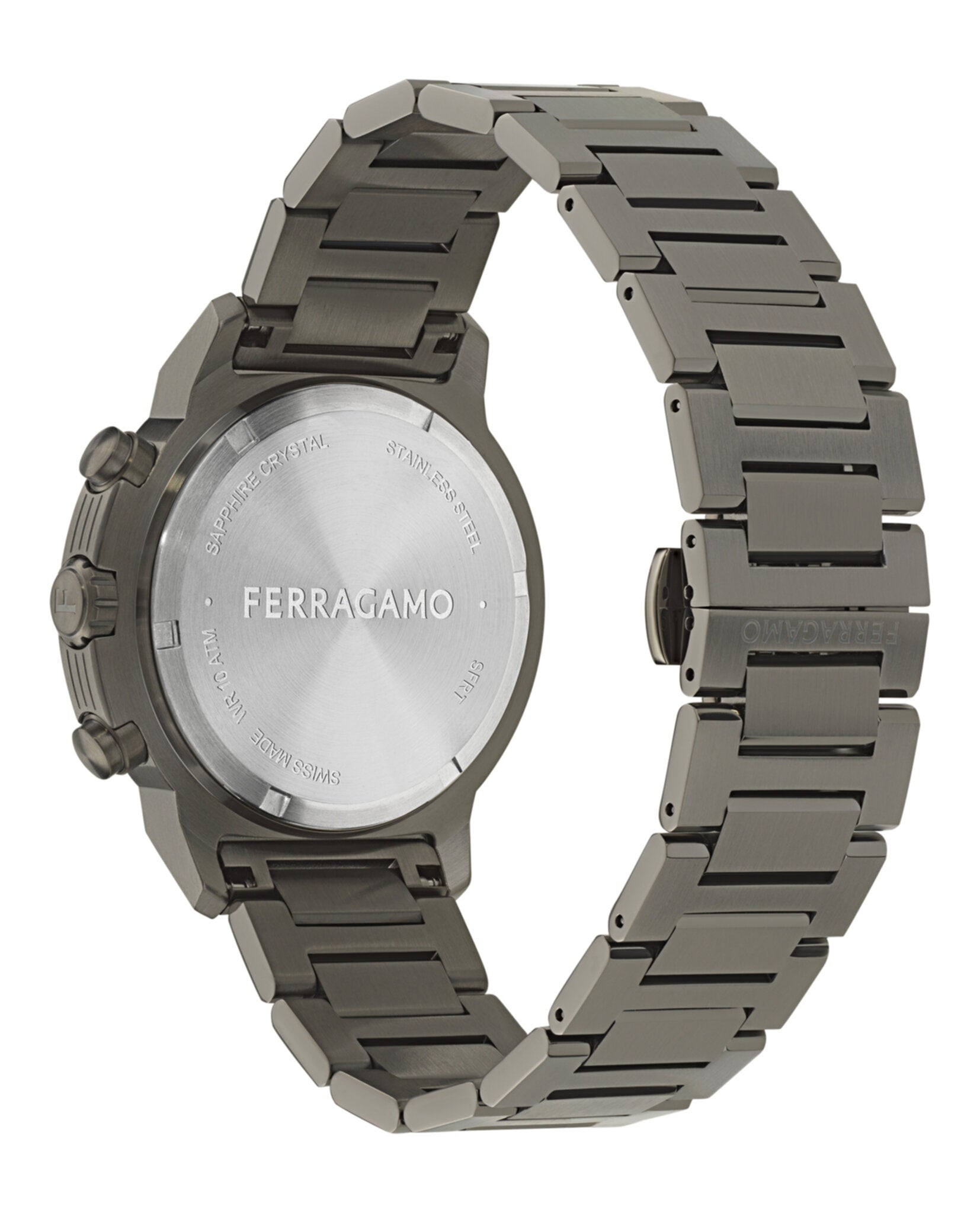 Ferragamo Ferragamo Mens  Gun 44mm Bracelet Fashion Watch