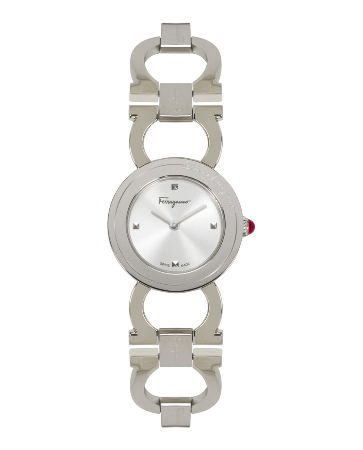 Ferragamo Ferragamo Womens  Stainless Steel 25mm Bracelet Fashion Watch