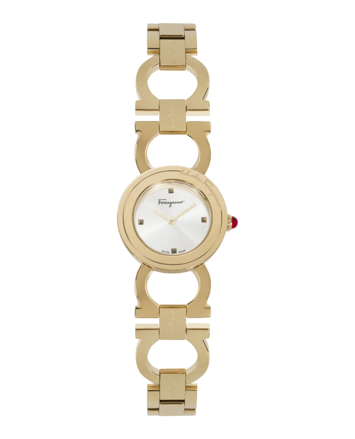 Ferragamo Ferragamo Womens  Gold 25mm Bracelet Fashion Watch