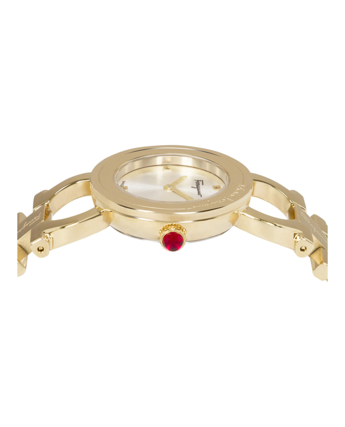 Ferragamo Ferragamo Womens  Gold 25mm Bracelet Fashion Watch