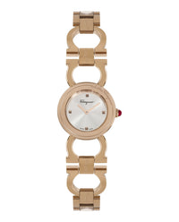 Ferragamo Womens Rose Gold 25mm Bracelet Fashion Watch