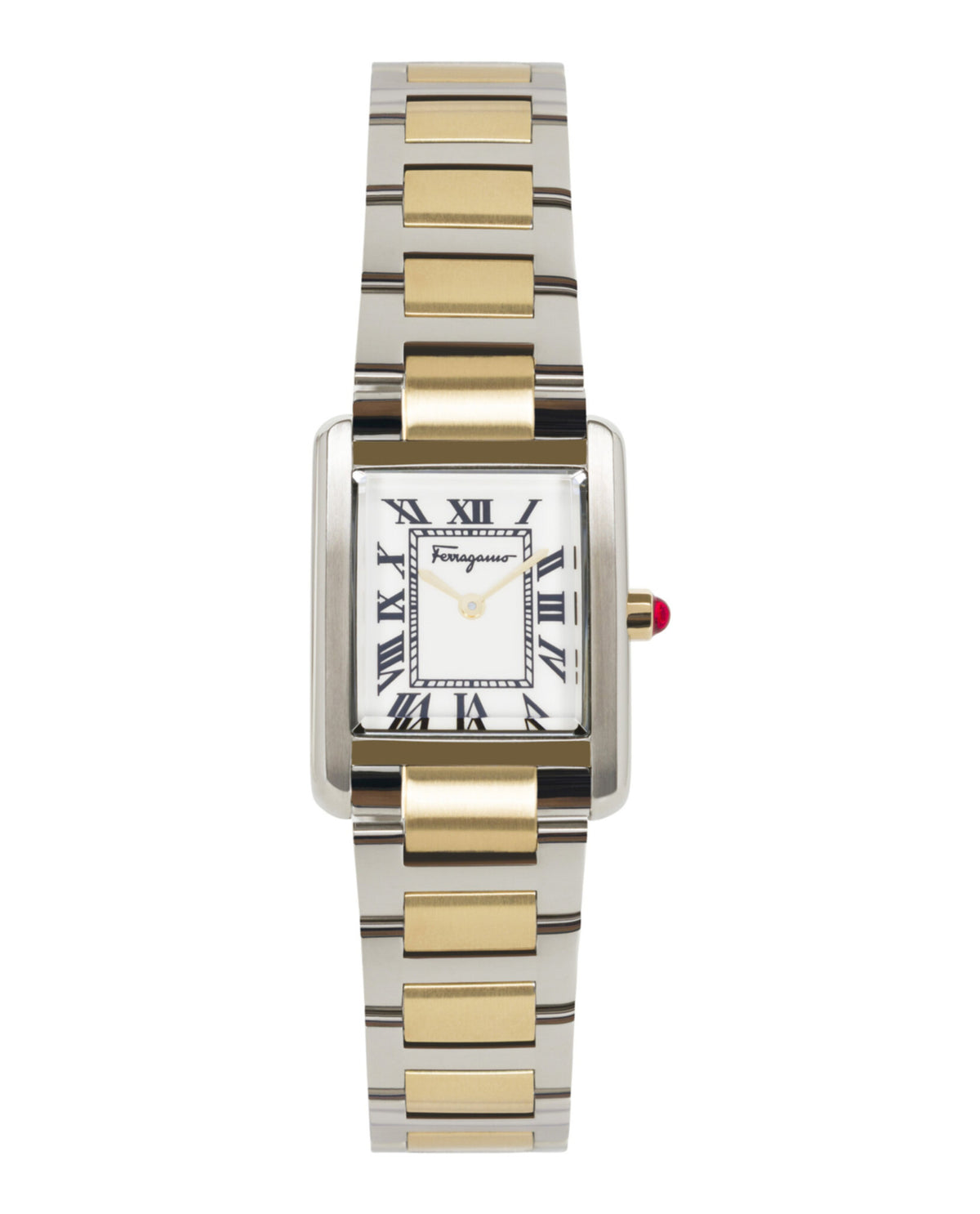 Ferragamo Ferragamo Womens  Two Tone 24mm Bracelet Fashion Watch