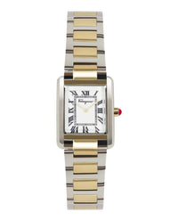 Ferragamo Ferragamo Womens  Two Tone 24mm Bracelet Fashion Watch