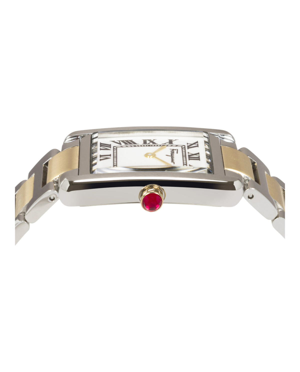 Ferragamo Ferragamo Womens  Two Tone 24mm Bracelet Fashion Watch