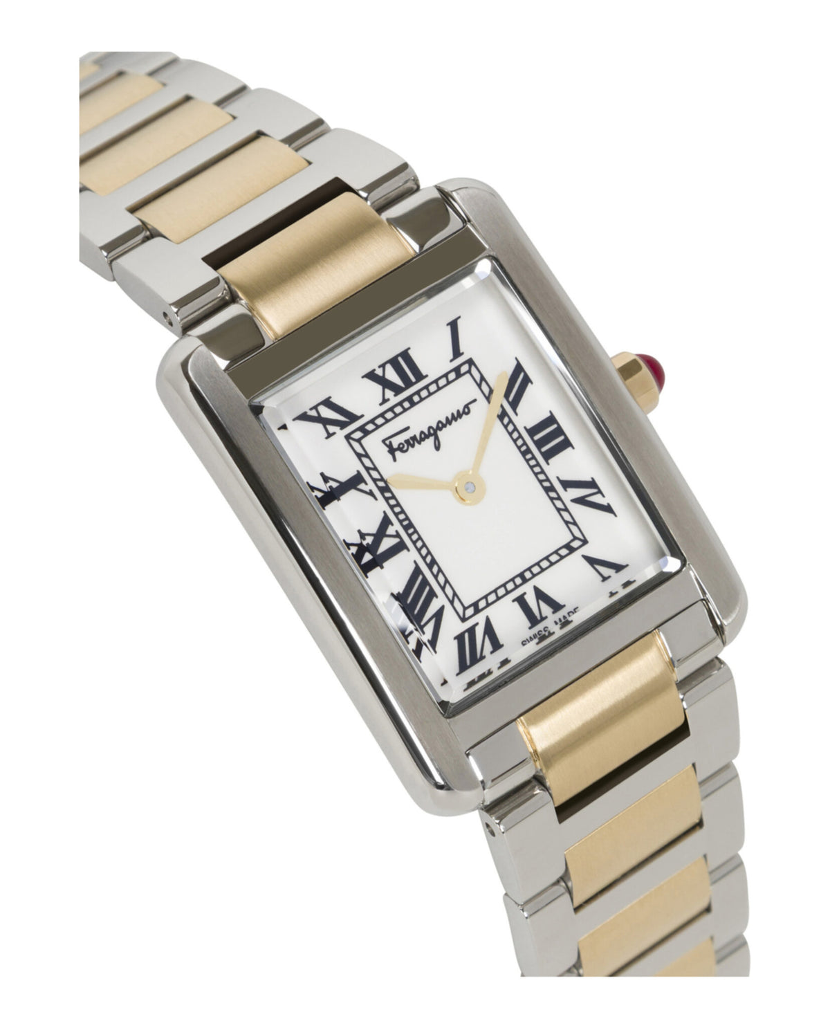 Ferragamo Ferragamo Womens  Two Tone 24mm Bracelet Fashion Watch