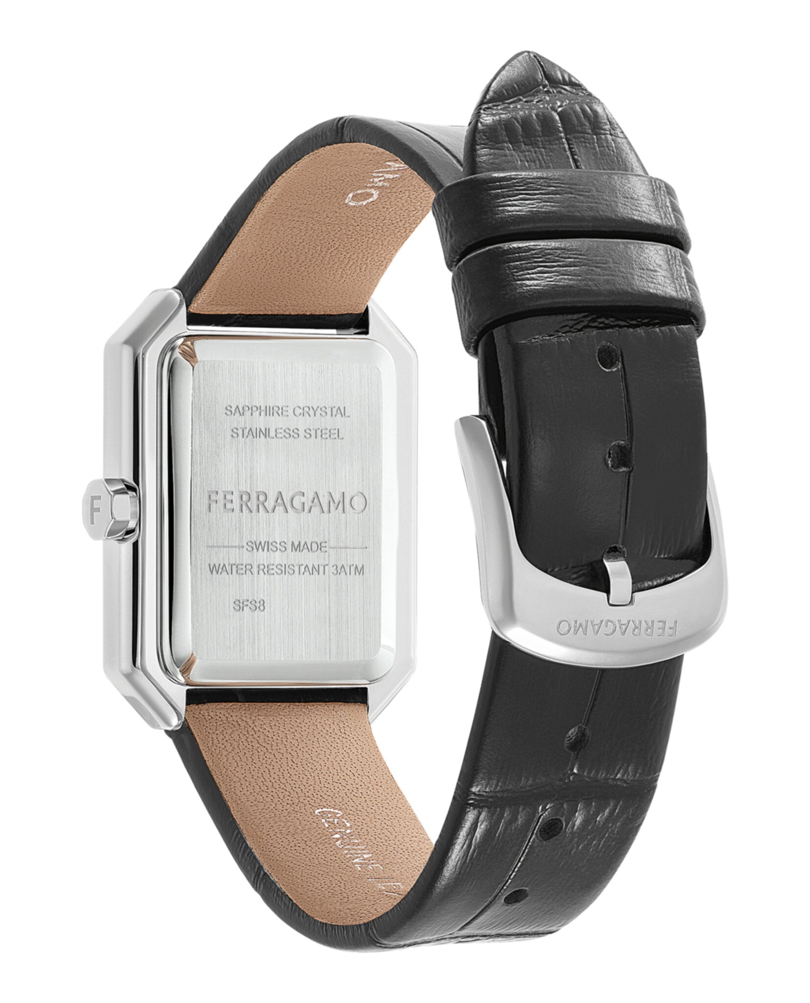 Ferragamo Womens Stainless Steel 26.5mm Strap Fashion Watch