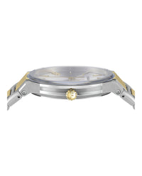 Ferragamo Mens Two Tone 41mm Bracelet Fashion Watch