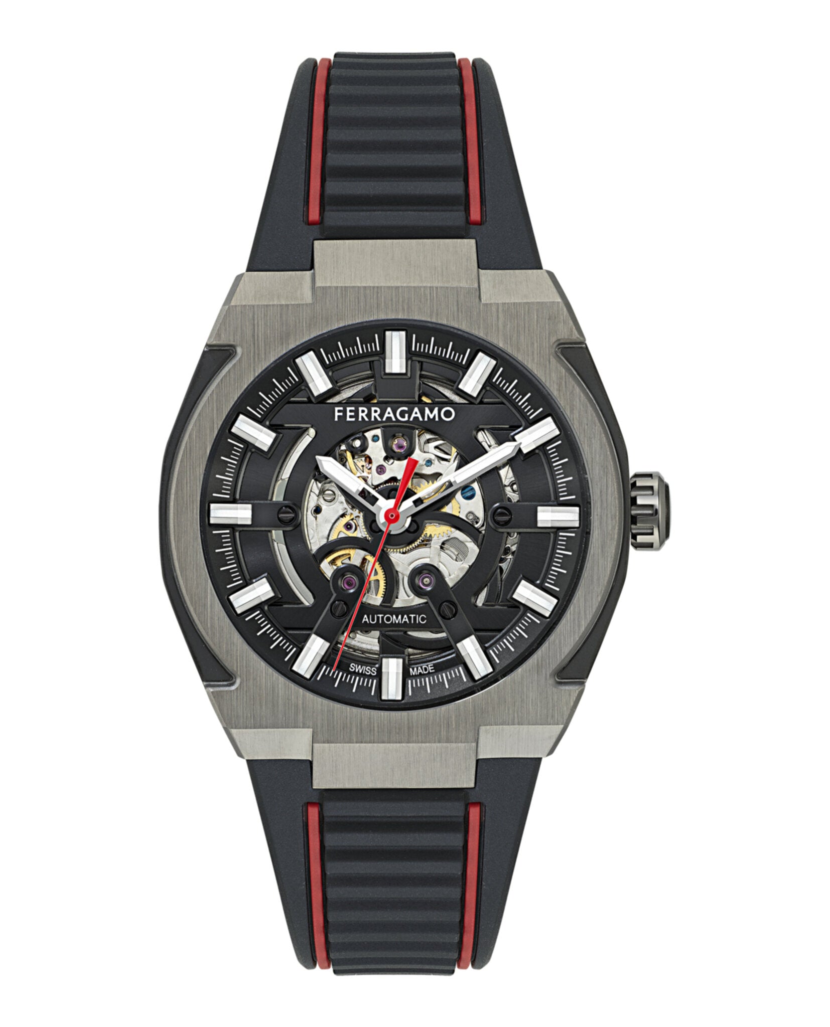 Ferragamo Mens 43mm Strap Fashion Watch