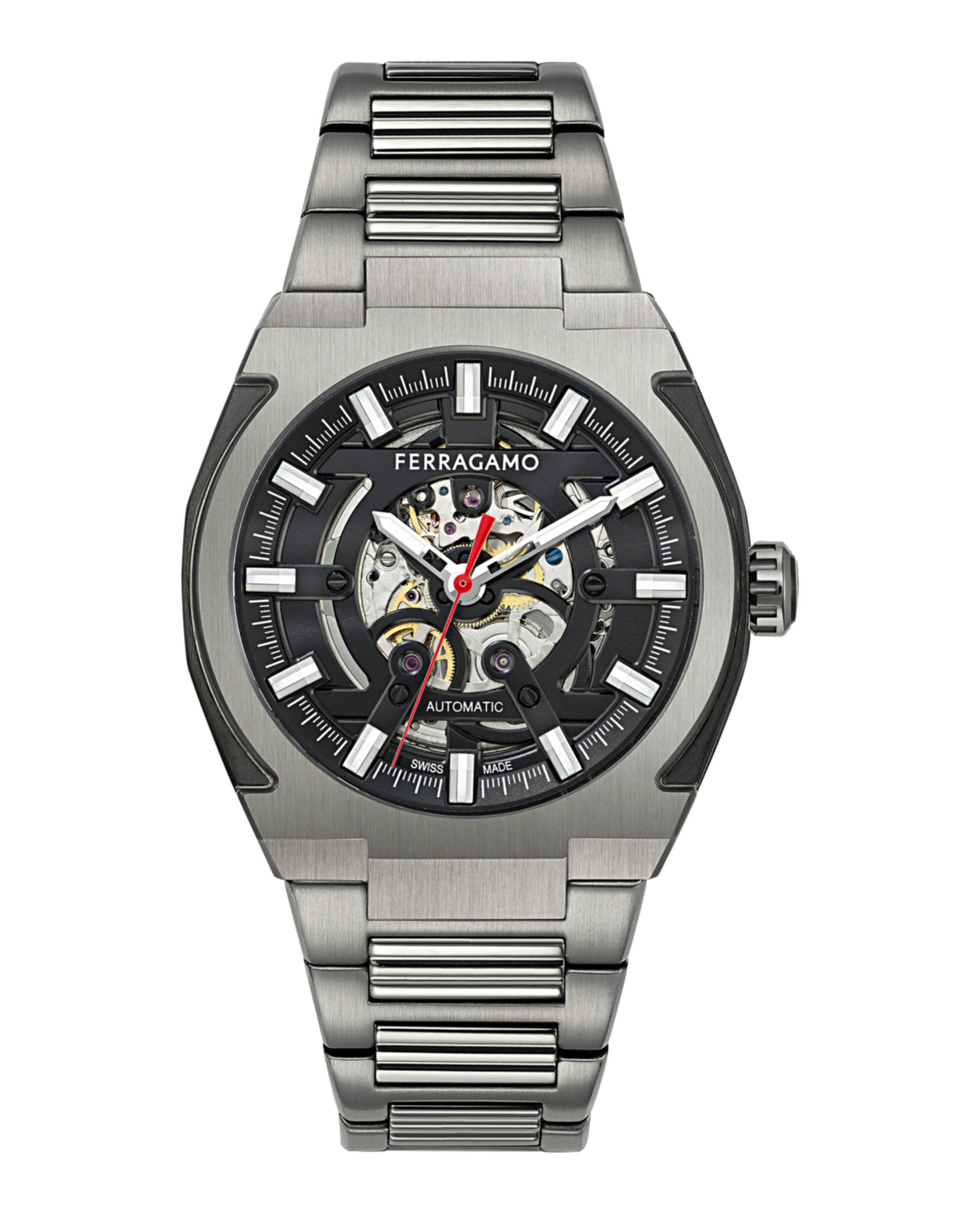 Ferragamo Mens 43mm Strap Fashion Watch