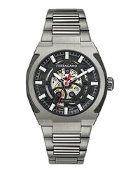 Ferragamo Mens 43mm Strap Fashion Watch