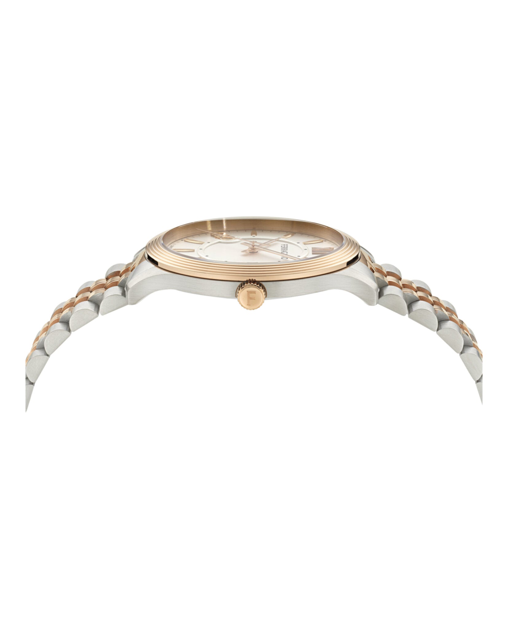 Ferragamo Ferragamo Mens  Two Tone 40mm Bracelet Fashion Watch