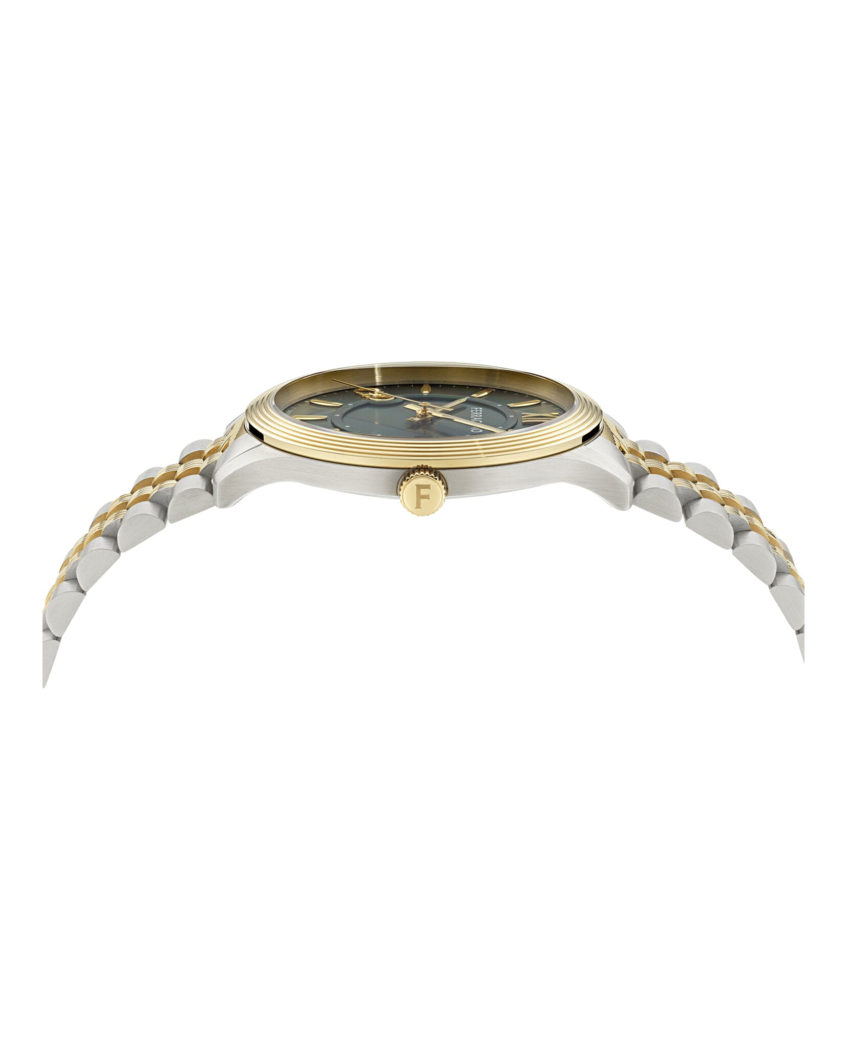 Ferragamo Ferragamo Mens  Two Tone 40mm Bracelet Fashion Watch