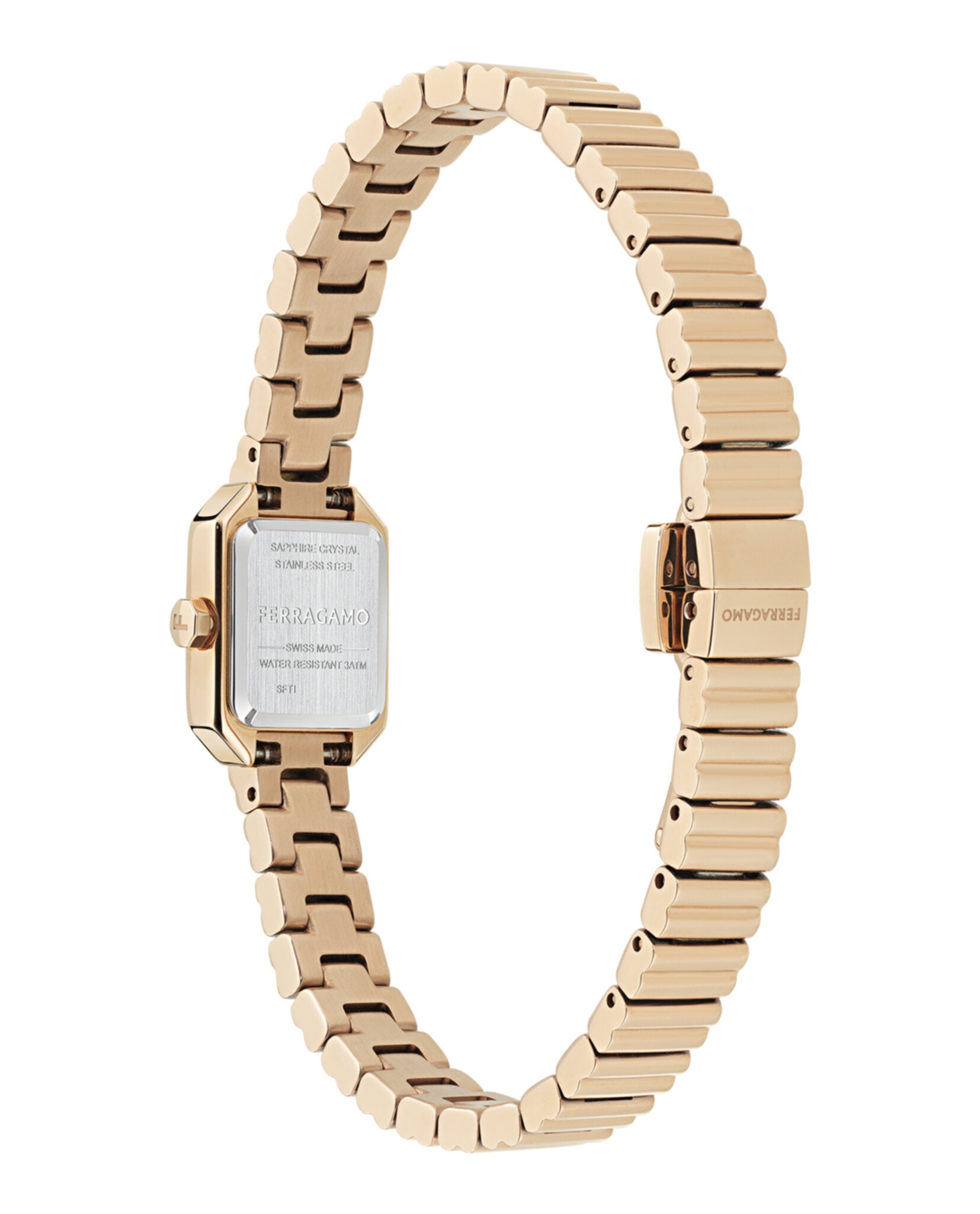 Ferragamo Ferragamo Womens  Rosegold 15mm Bracelet Fashion Watch