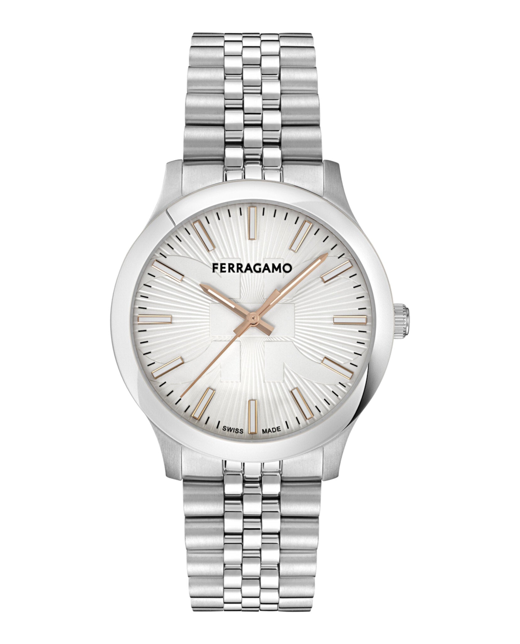 Ferragamo Ferragamo Mens  Stainless Steel 40mm Bracelet Fashion Watch