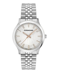 Ferragamo Ferragamo Mens  Stainless Steel 40mm Bracelet Fashion Watch