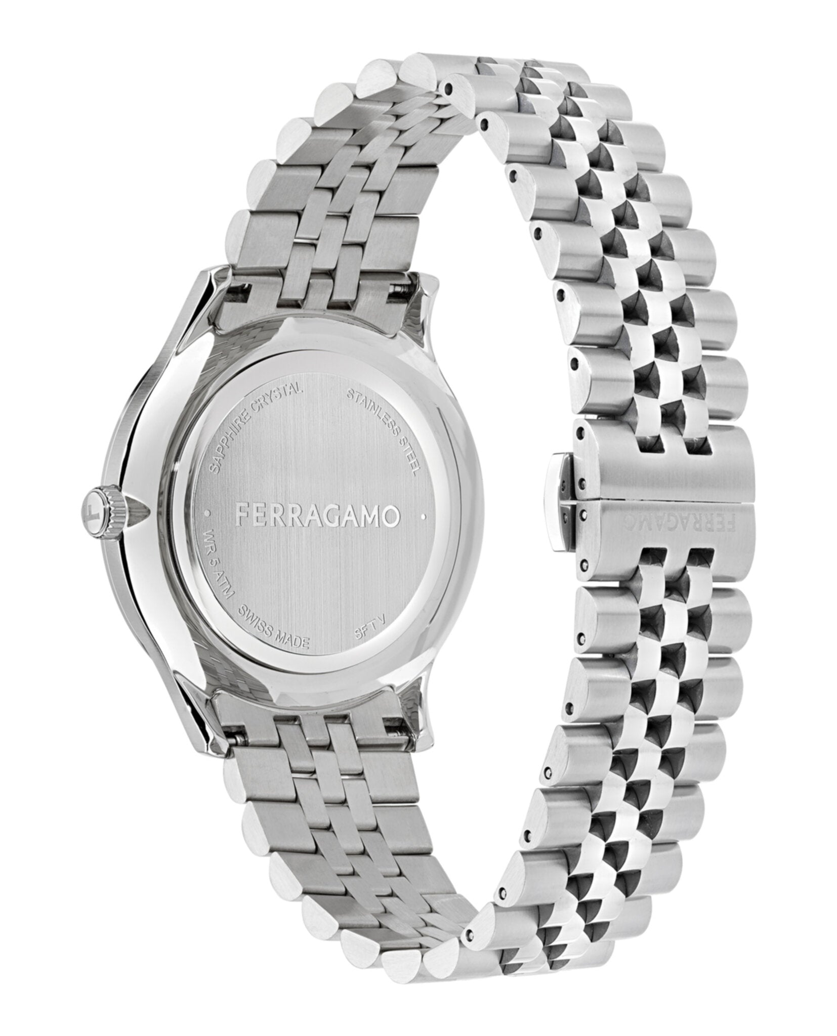 Ferragamo Ferragamo Mens  Stainless Steel 40mm Bracelet Fashion Watch