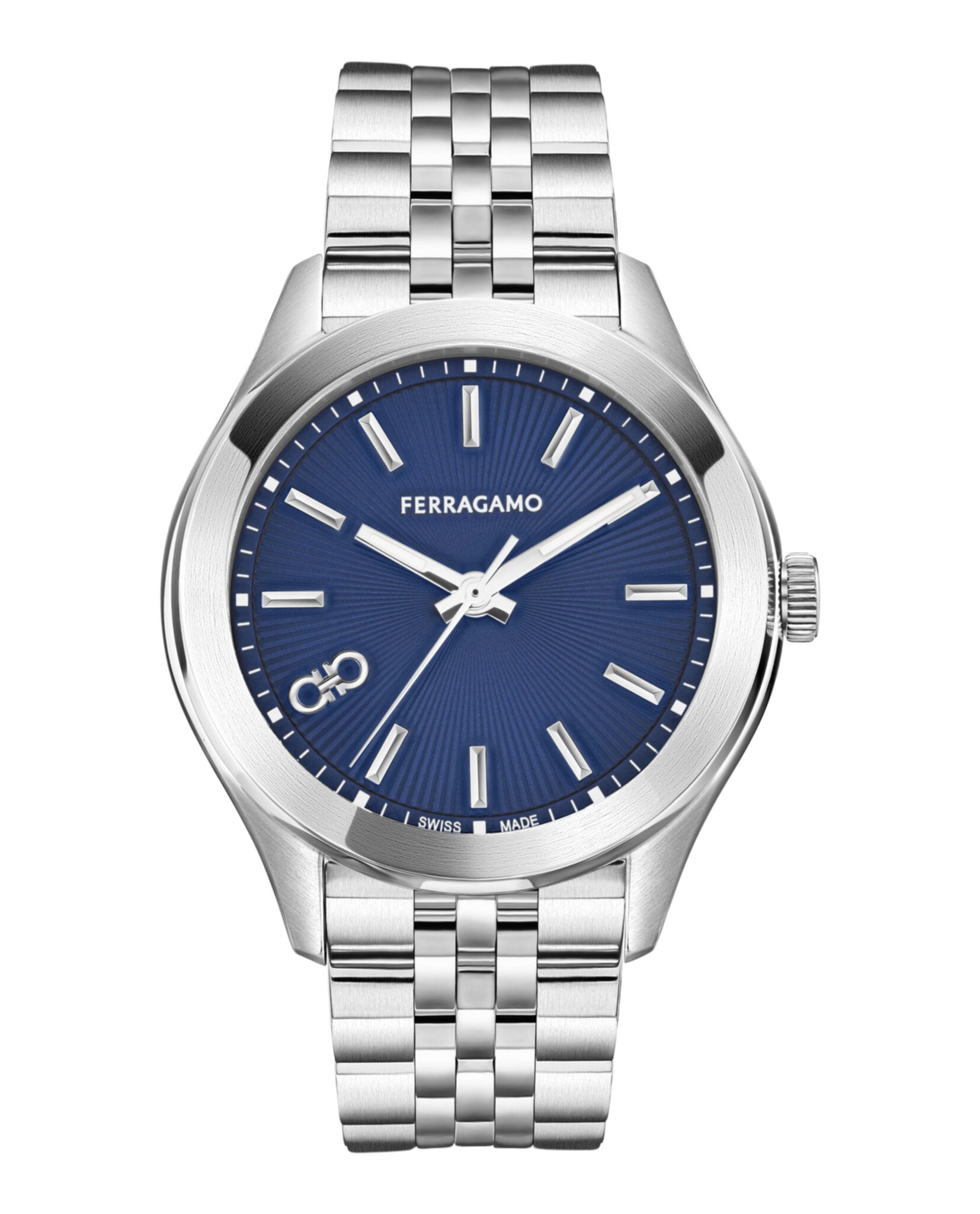 Ferragamo Womens Ferragamo Classic Stainless Steel 38mm Bracelet Fashion Watch Stainless Steel