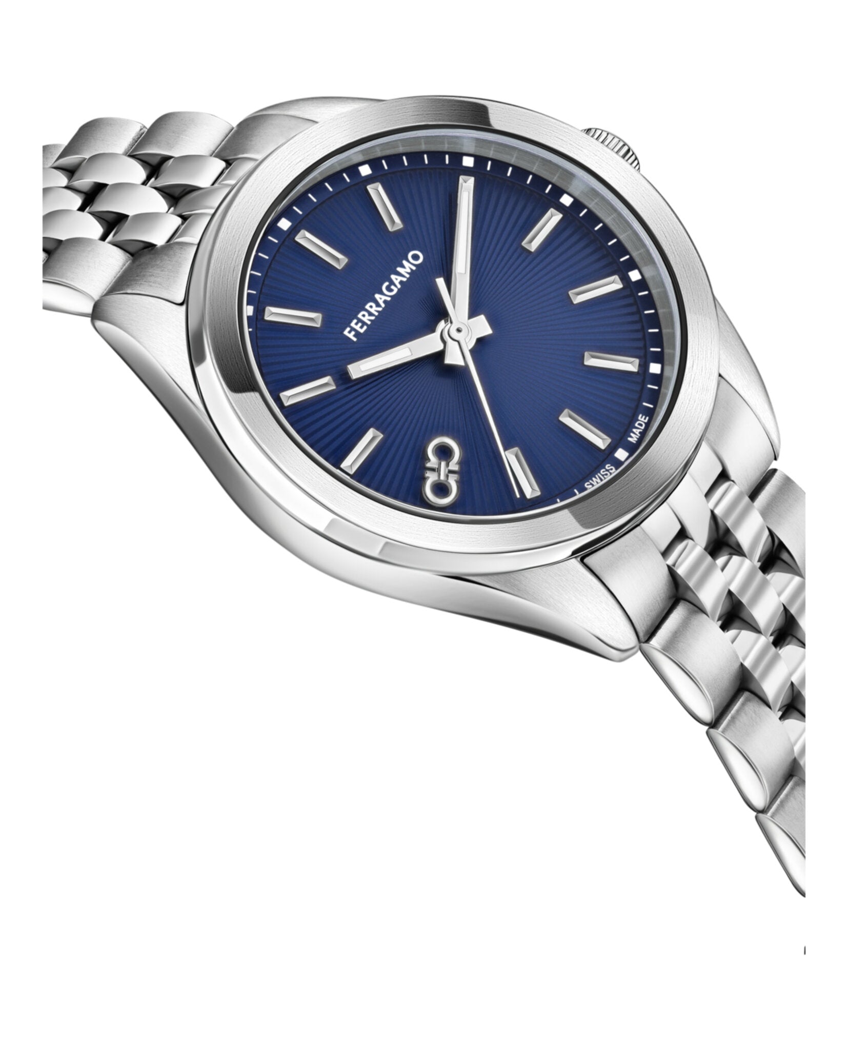 Ferragamo Womens Ferragamo Classic Stainless Steel 38mm Bracelet Fashion Watch