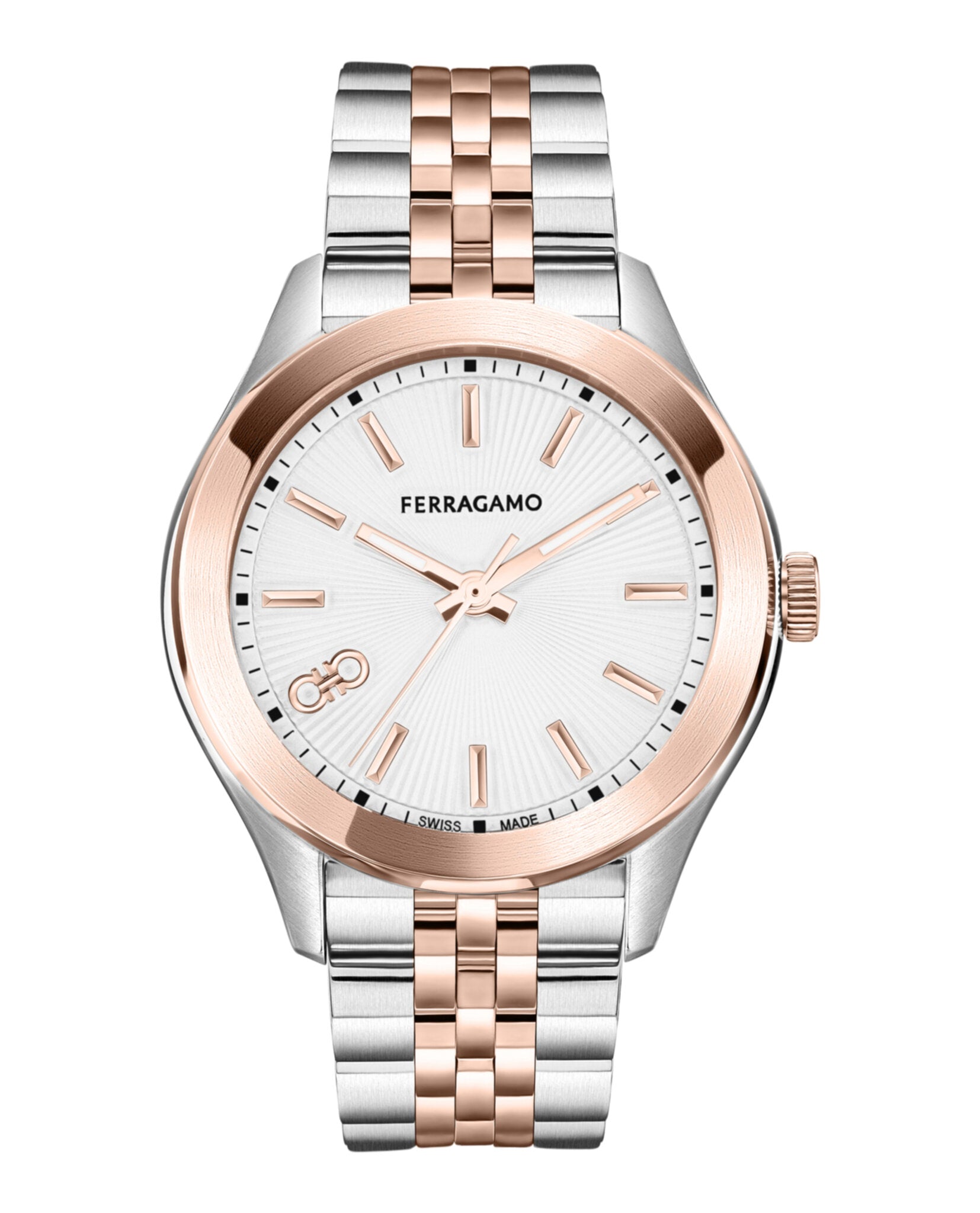 Ferragamo Ferragamo Womens  Two Tone 38mm Bracelet Fashion Watch