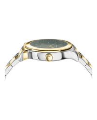 Ferragamo Mens Two Tone 42mm Bracelet Fashion Watch