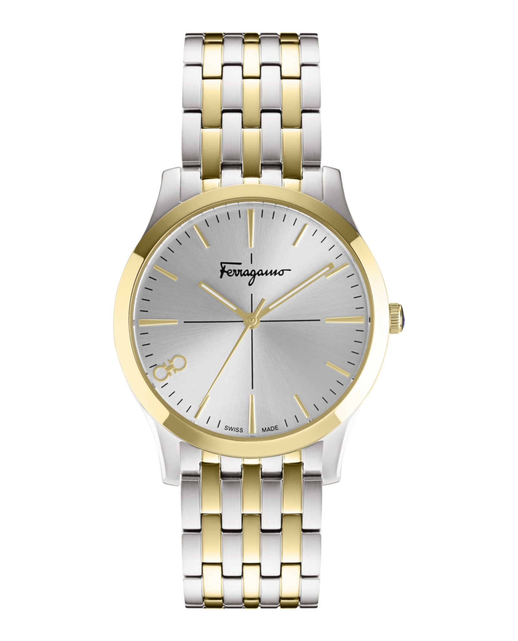 Ferragamo Ferragamo Womens Ferragamo Slim Two Tone 35mm Bracelet Fashion Watch