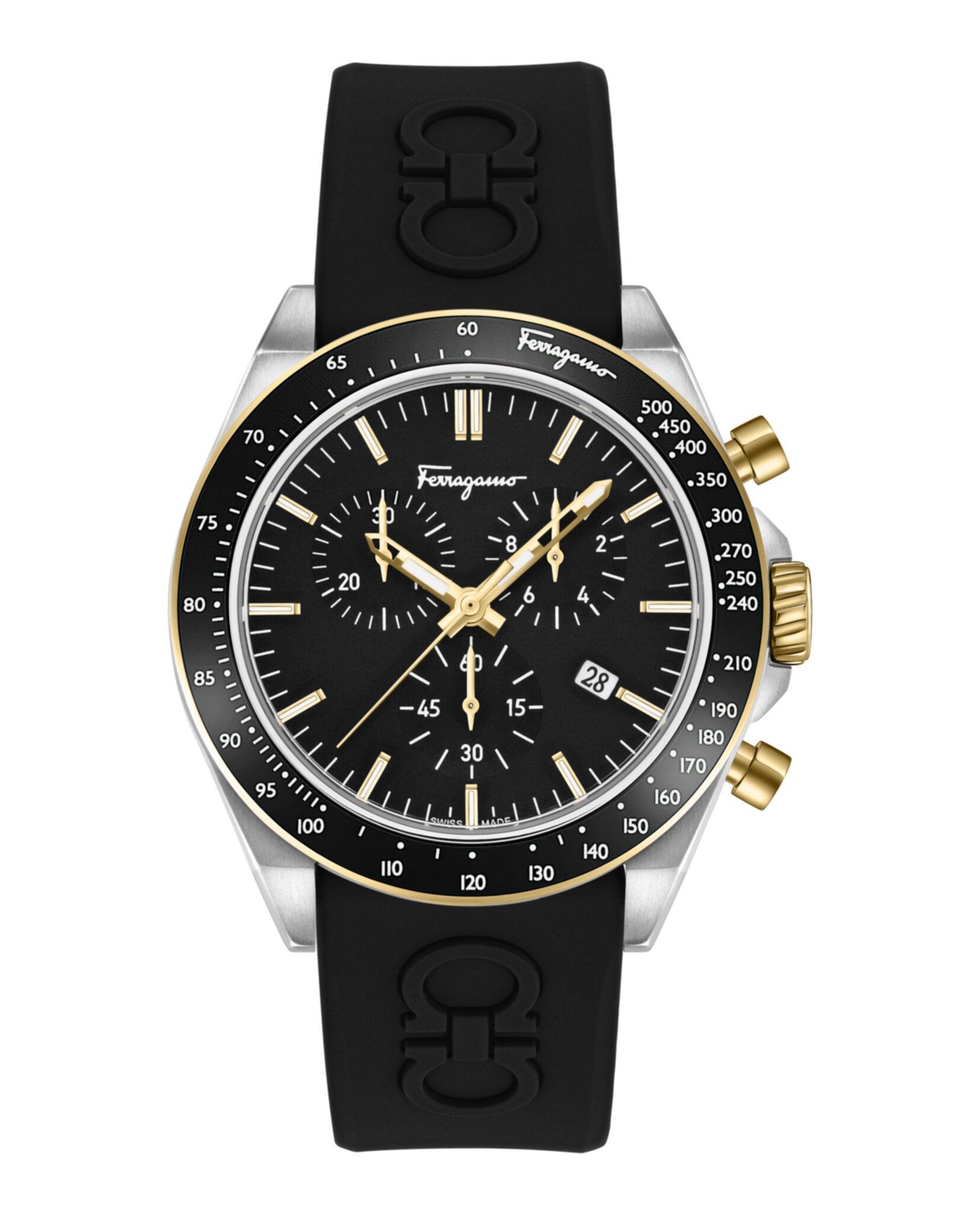 Ferragamo Mens Ferragamo Urban Chrono 43mm Strap Fashion Watch