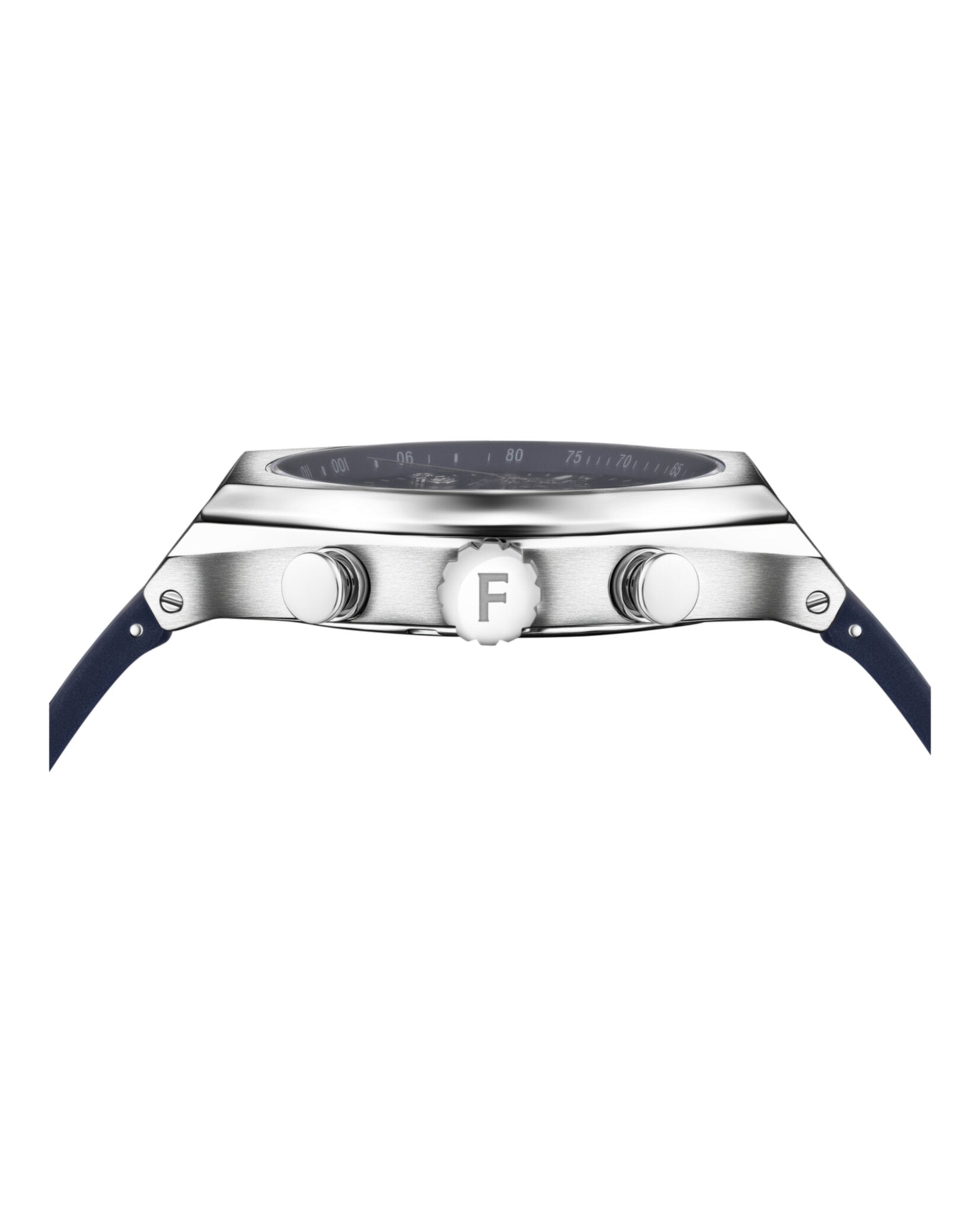 Ferragamo Mens Ferragamo Tonneu Chrono 42mm Strap Fashion Watch
