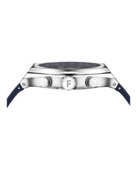 Ferragamo Mens Ferragamo Tonneu Chrono 42mm Strap Fashion Watch