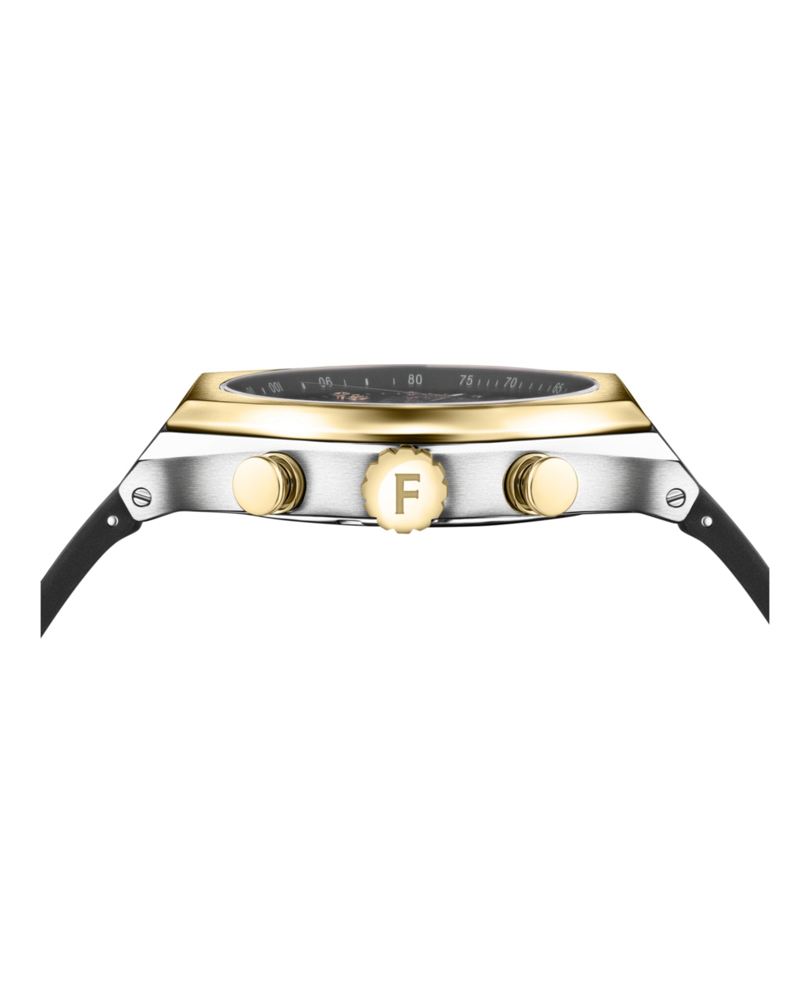 Ferragamo Mens Ferragamo Tonneu Chrono 42mm Strap Fashion Watch